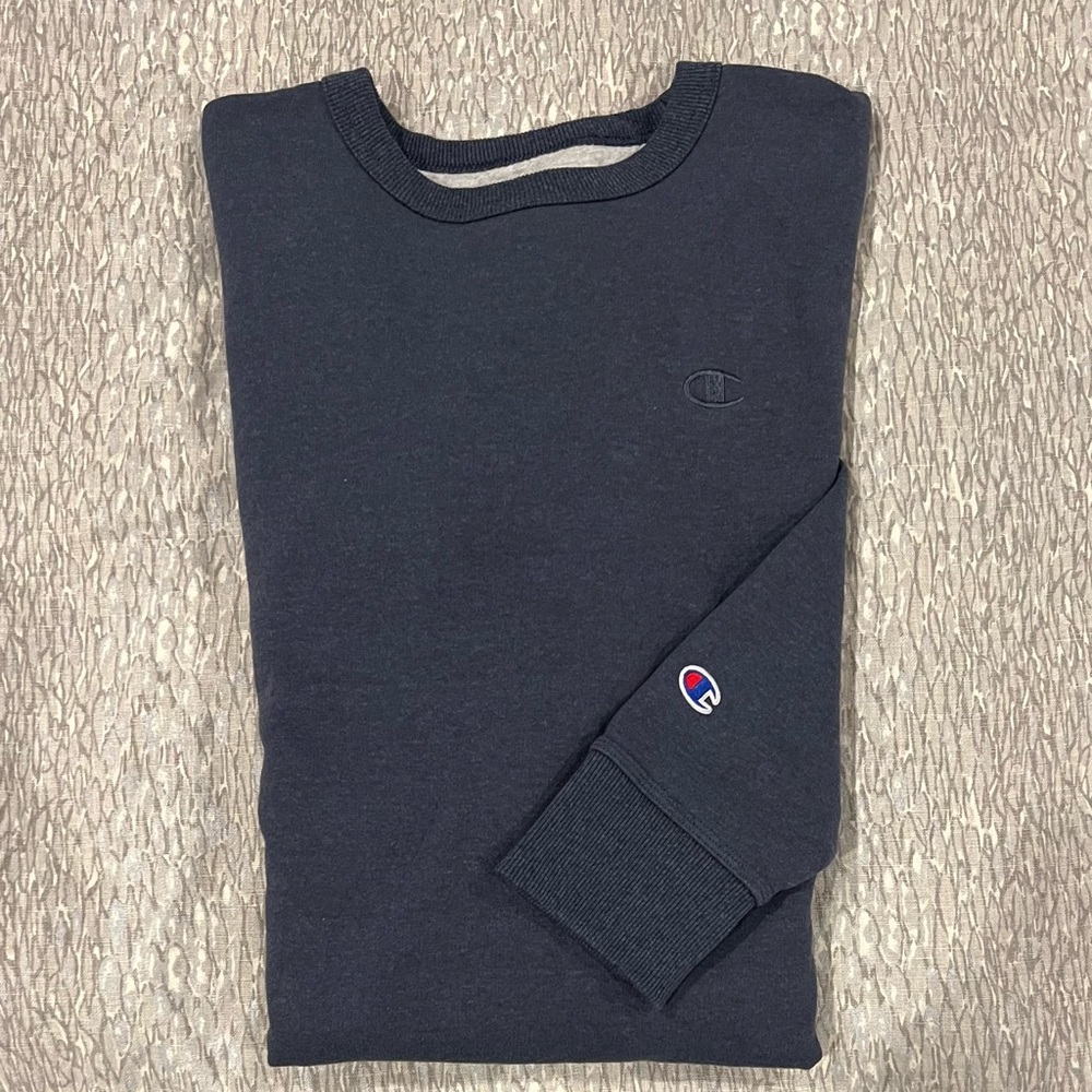 Champion Unisex Dark Blue Crewneck Sweatshirt